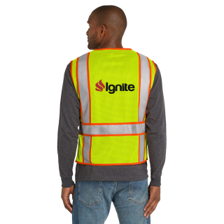 Printed CornerStone® ANSI 107 Class 2 Mesh Zippered...