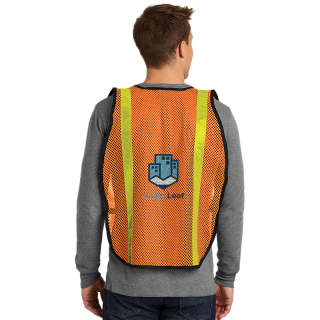 Printed Port Authority® Mesh Enhanced Visibility Vests