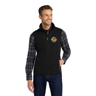 Printed Port Authority® R-Tek® Pro Fleece Full-Zip Vests