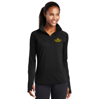 ized Sport-Tek® Women's Sport-wick® Stretch Quarter-Zip...