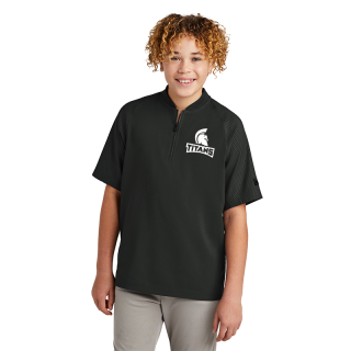New Era® Youth Cage Short Sleeve Quater-Zip Jackets