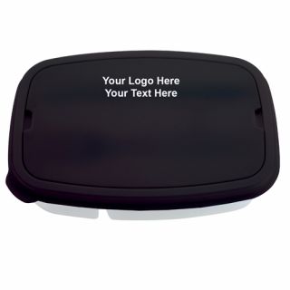 Custom Imprinted 2-Section Lunch Containers