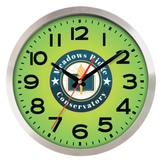 Large Aluminum Wall Clocks - Full Color