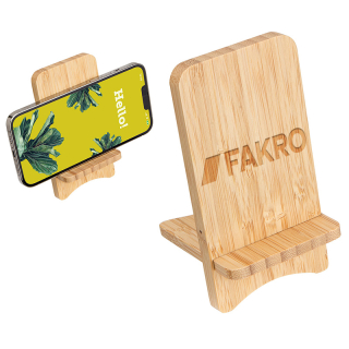 Printed FSC® Bamboo Wireless Charger Portable Phone...