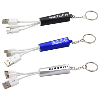 Printed Trey 3 in 1 LightUp Charging Cables with...