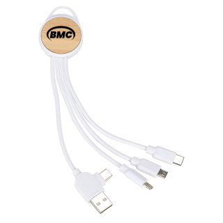Bamboo 3 in 1 6 Inch Charging Cables