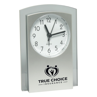 Rectangular Desk Alarm Clocks with Translucent Trim