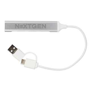 Recycled Aluminum 4-Port USB-A and C Hubs