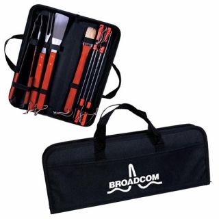 Logo 8 Piece BBQ Set