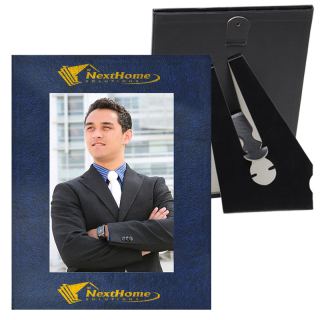 4x6 Inch Printed Leatherette Photo Frames with Imprint