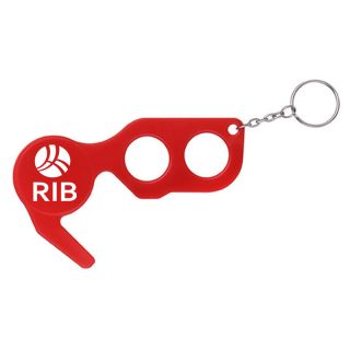Printed PPE No Touch Door Opener Closer with Key Chain