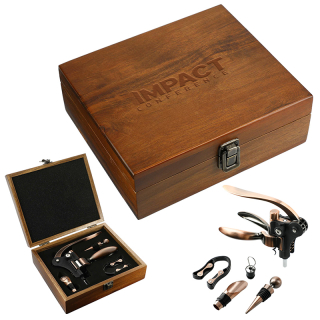 ized Graze Wood and Metal Wine Sets