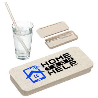 Eco Wheat Straw Kits With Cleaning Brushes