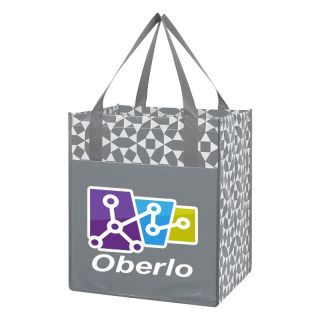 Geometric Non-Woven Shopping Tote Bags