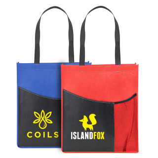 Printed Pisces rPET Non-Woven Tote Bags