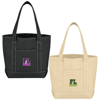 Small Cotton Canvas Yacht Tote Bags with Tackle Twill...