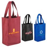 Personalized 2-Bottle Wine Tote Bags