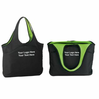 Village Zipper Tote Bags