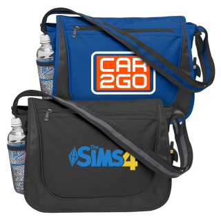 Custom Messenger Bags with Matching Striped Handle