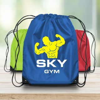 Small Sports Pack Polyester Drawstring Bags