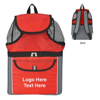 Printed All-In-One Insulated Beach Backpacks