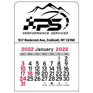 Car Vinyl Adhesive Mini Stick Calendars