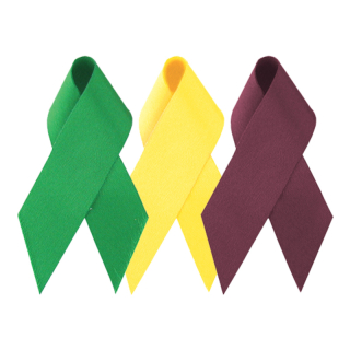 2.5 Inch Blank Awareness Ribbons with Tape