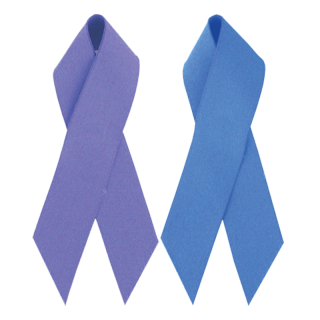 3.5 Inch Blank Awareness Ribbons with Tape