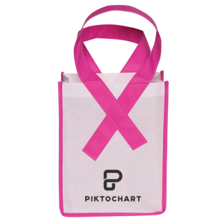 Printed Awareness Ribbon Grocery Shopper Tote Bags