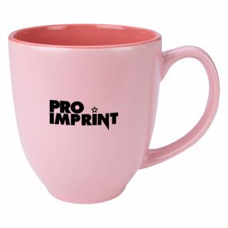 14 Oz Pink Awareness Sorbet Bistro Mugs