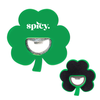 Shamrock Coaster Bottle Openers