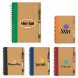 Promotional Eco-Inspired Spiral Notebooks & Pens