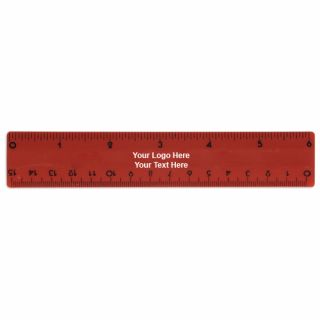 6 Inch Rulers with standard and Metric Scales