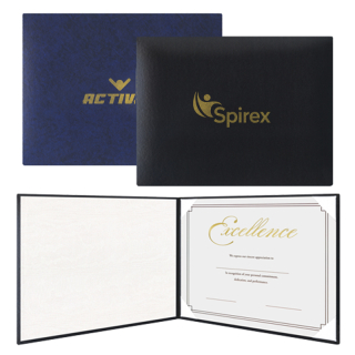 11.5x8.875 Inch Book Style Padded Certificate...