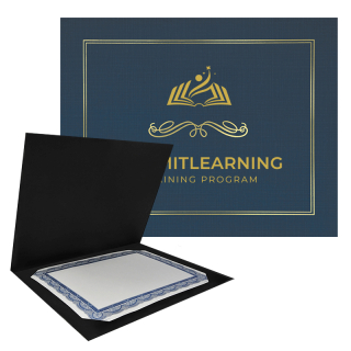 12.75x10 Inch Two-Fold Certificate Presentation...