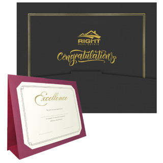12.75x10 Inch Certificate Presentation Folders