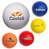 Custom Printed Golf Ball Shaped Stress Balls