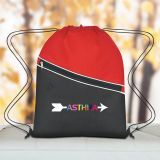 Promotional Non-Woven Polypropylene Two-Tone Drawstring Bags
