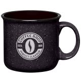 15 Oz Custom Speckled Ceramic Campfire Mugs