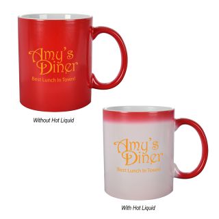Printed 11 Oz Color Changing Mugs