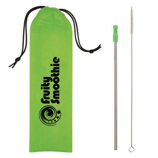 Stainless Steel Reusable Straw Kit