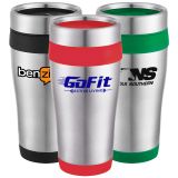 Customized 16 Oz Carmel Travel Tumblers