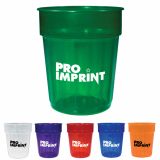 Custom Imprinted 16 Oz Fluted Jewel Stadium Cups