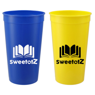 ized Solid 32 Oz Recycled Stadium Cups