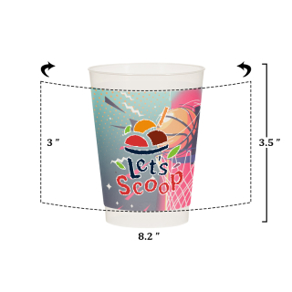 10 Oz Full Color Frost Flex Cups