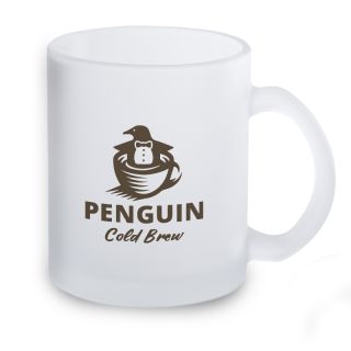 11 Oz Frosted Glass Mugs