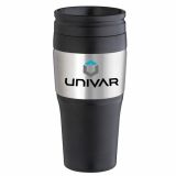 16 Oz Promotional 2-Tone Stainless Tumblers With Plastic Lid