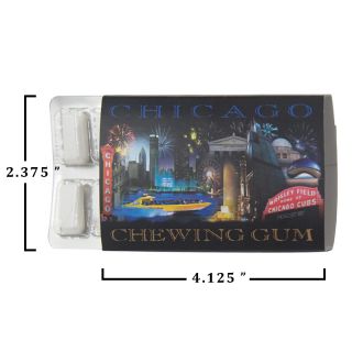 Printed 12 Piece Billboard Gum Pack