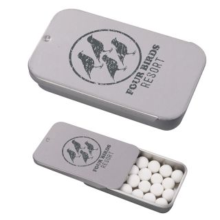 Printed Signature Peppermints in Slider Tin