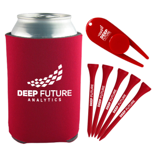 ized Can Coolie Golf Tee Kits